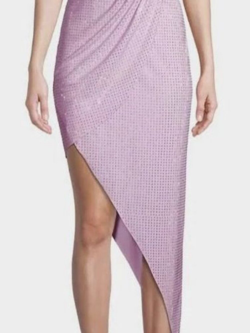 Liv Foster Women's Pink Asymmetric Rhinestone Dress Size 0